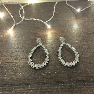 Elegant Silver Teardrop Earrings